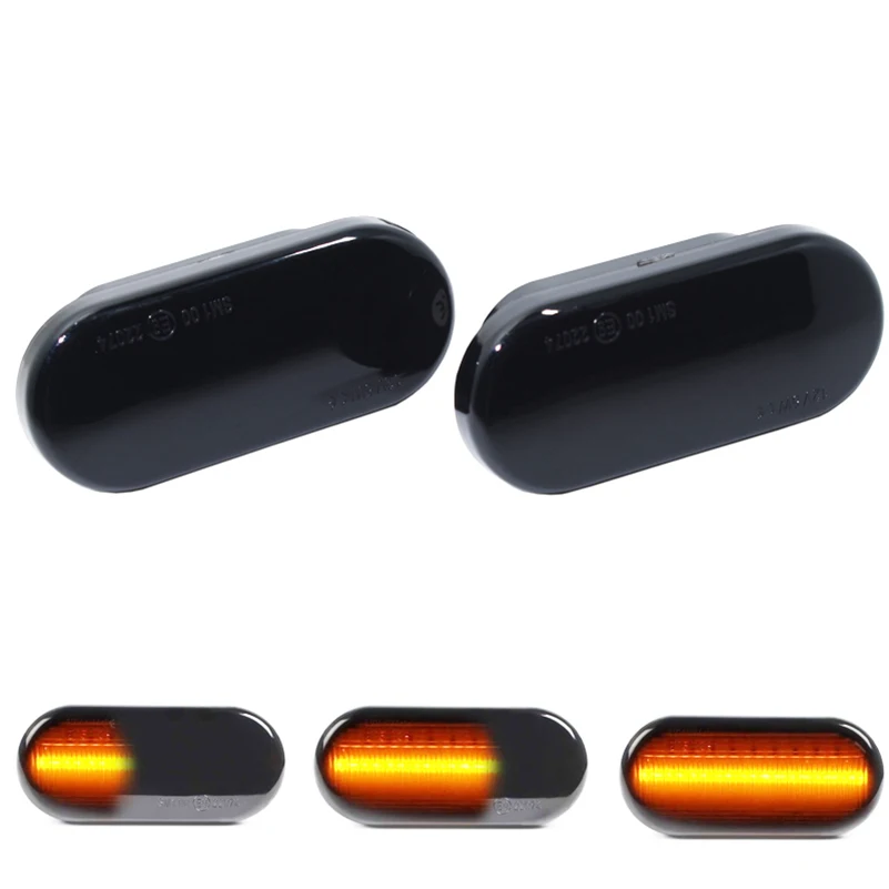 2x Янтарный светодиодный габаритный указатель поворота для Seat Ibiza Leon Skoda Octavia Ford c-max Focus VW Passat Golf Polo