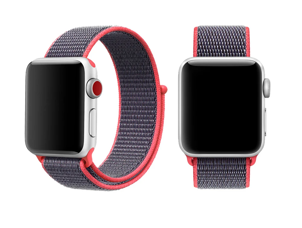 Спортивный ремешок для apple Watch 42 мм с iwatch 38 мм 44 мм 40 мм correas apple Watch 5 4 3 браслет нейлон 2/1