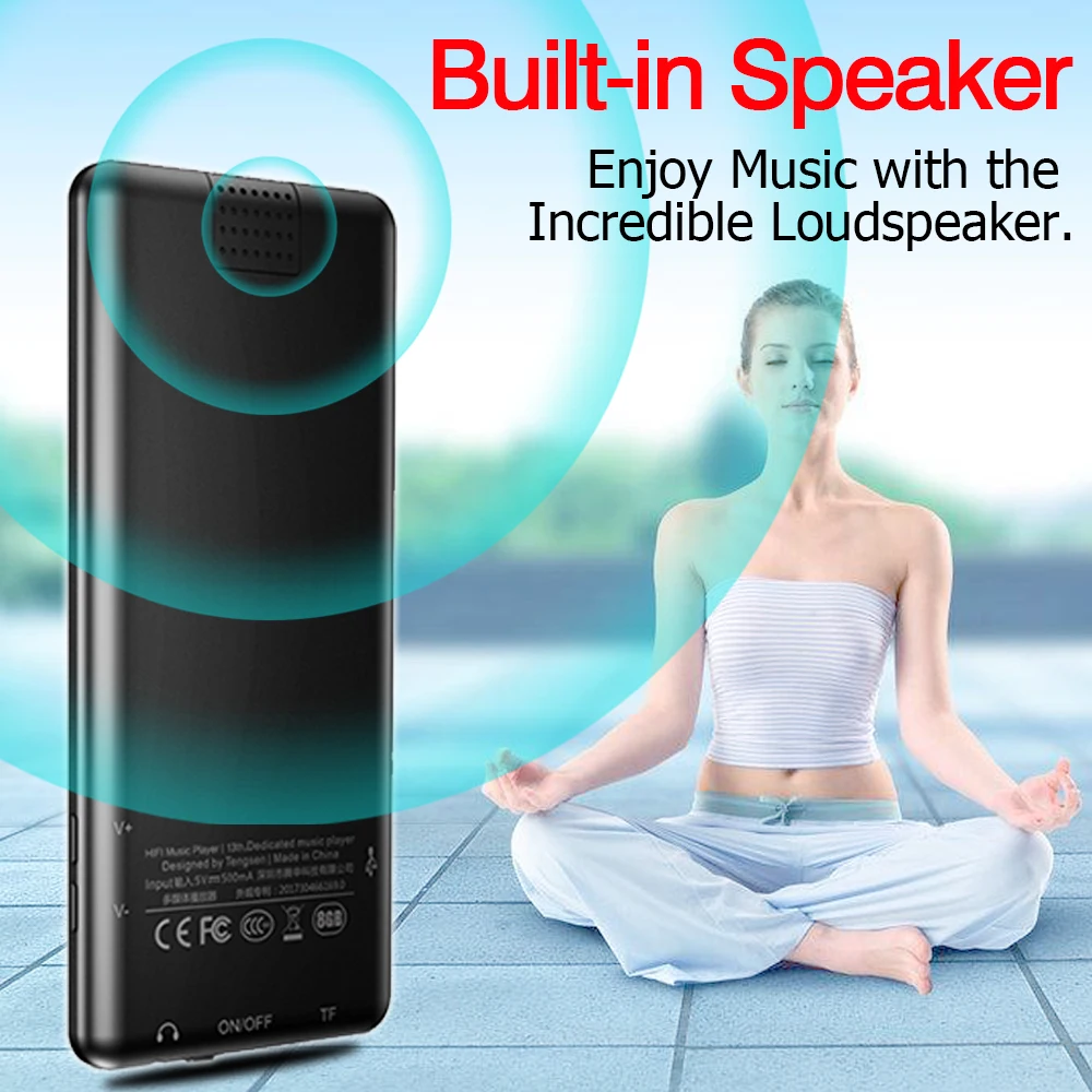 ICEICE MP4 плеер Bluetooth с динамиком MP3 MP4 музыкальный плеер Портативный MP 4 медиа Тонкий 2,4 дюймов сенсорные клавиши FM Радио Видео Hifi