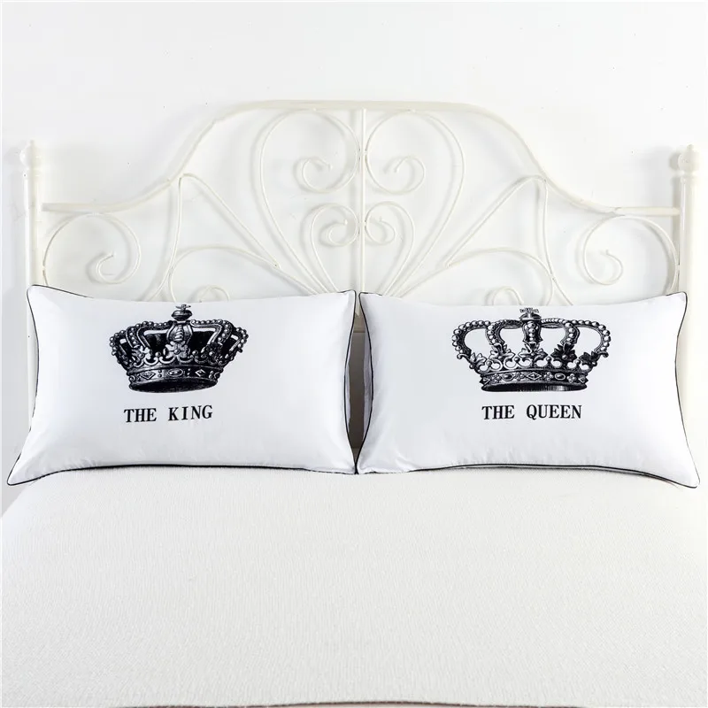 Набор из 2 предметов: наволочки с надписью MR и MRS|mr and mrs pillowcases|pillow case setpillow king |
