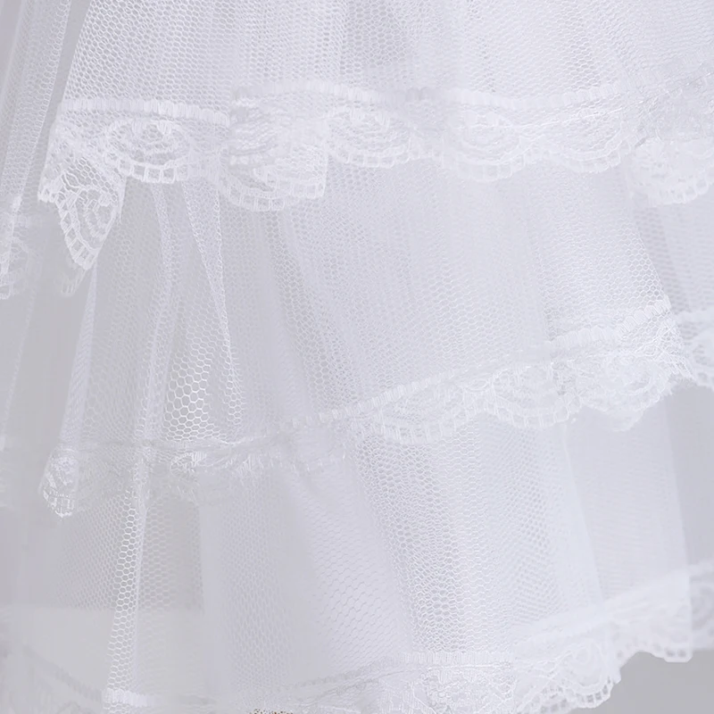 

Lace Edge 3 Layers Short Petticoat Underskirt For Wedding Dress 45 cm Long Diameter Underwear Crinoline Wedding Accessories