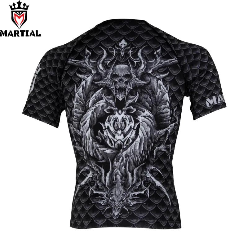 Боевые: Guardian of Dargon рубашки bjj rashguards рубашка для тренажерного зала Мужская