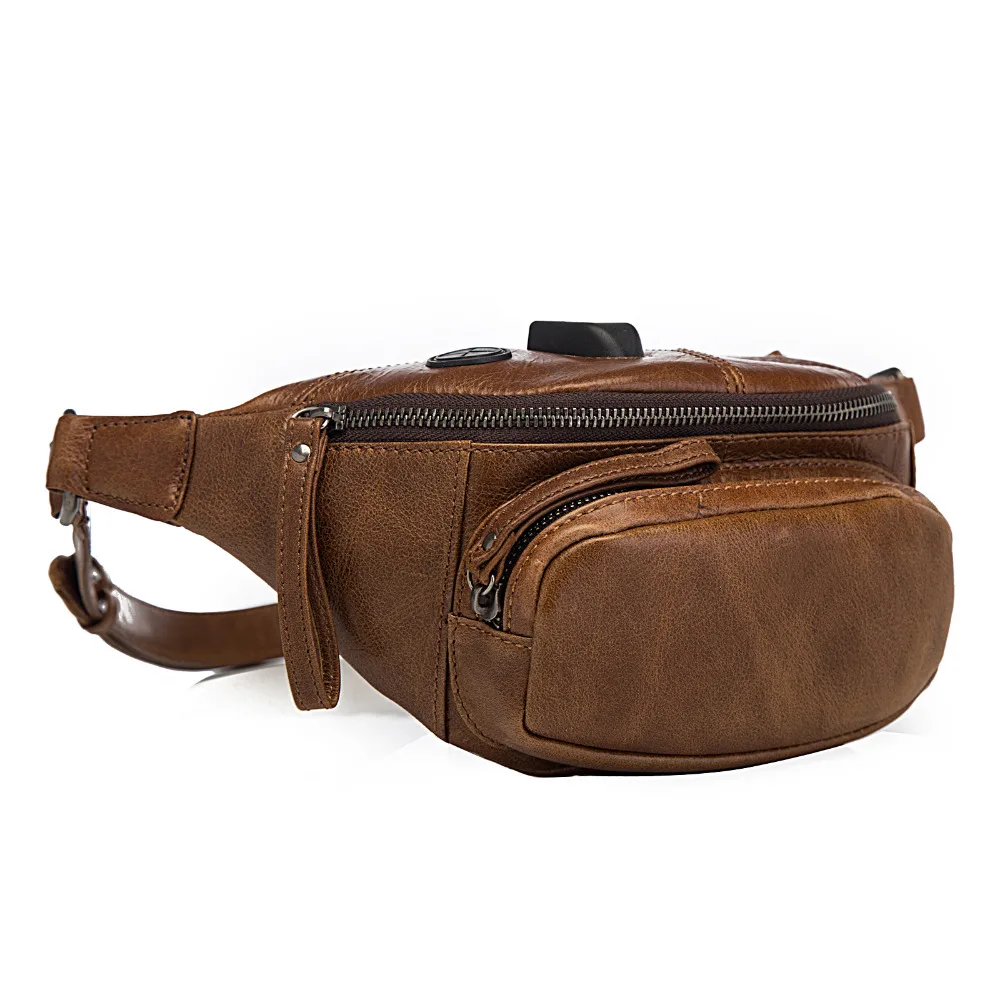 

Модная качественная кожаная мужская сумка через плечо, дизайнерская Повседневная дорожная сумка-слинг для сигарет, забавная поясная сумка ...