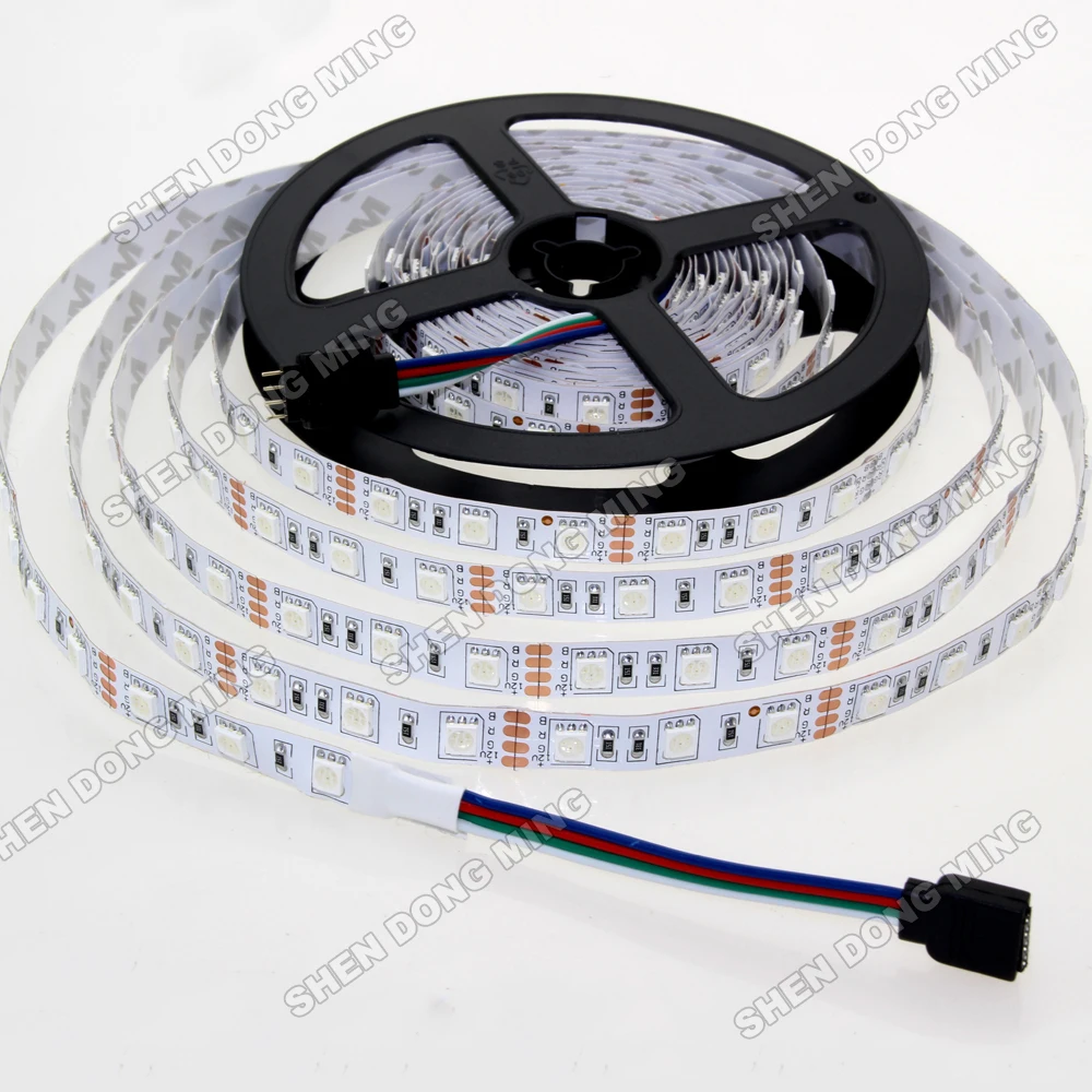 Гибкая СВЕТОДИОДНАЯ лента SMD 5050 Epistar Ip22 5m/300leds, светодиодная ленсветильник с теплым/белым/красным/зеленым/синим/желтым светом, низкая цена