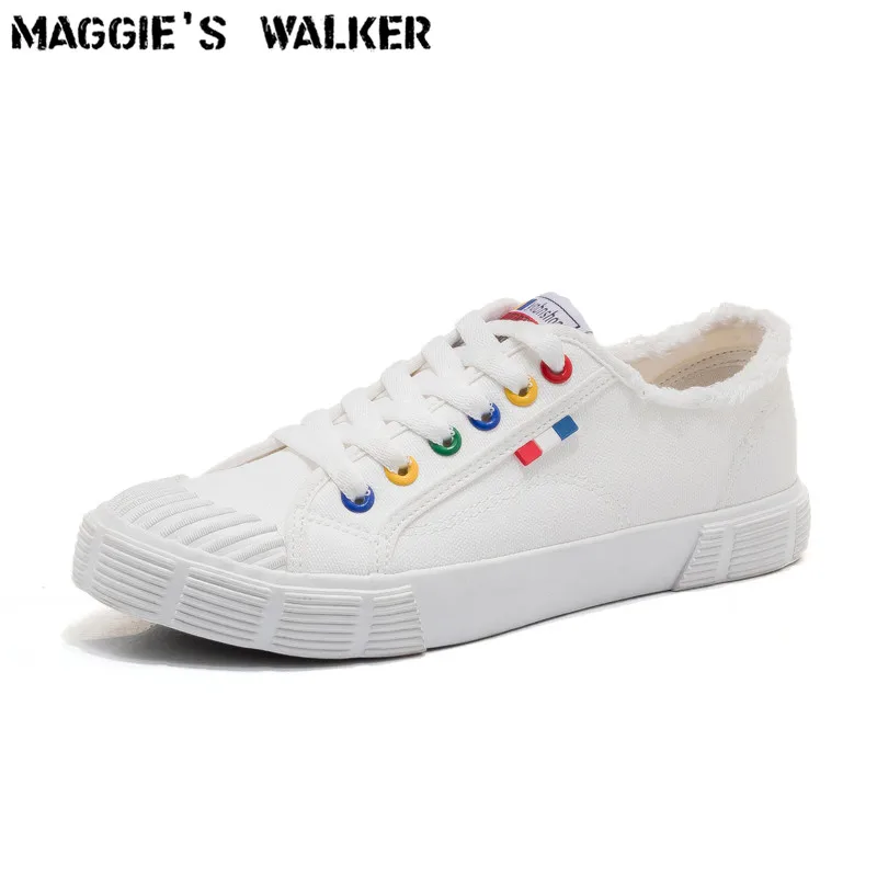 Maggie's Walker/женская модная повседневная обувь парусиновая на шнуровке Весенняя