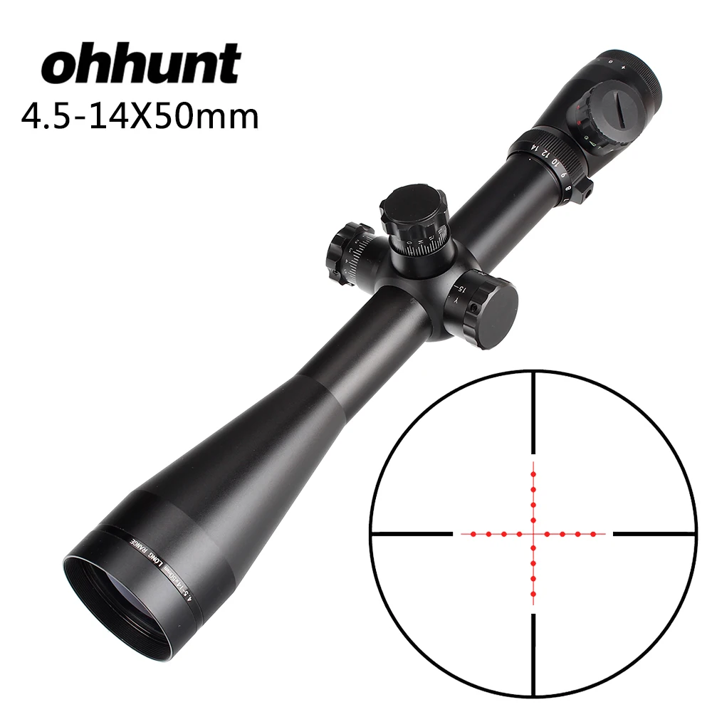 Ohhunt 4 5 14X50 Охотничья винтовка прицел Mil Dot с подсветкой Высокое качество