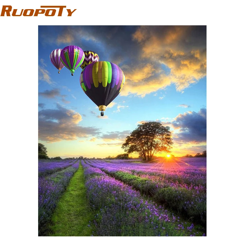 RUOPOTY рамка Романтический воздушный шар DIY Искусственный ландшафт современное