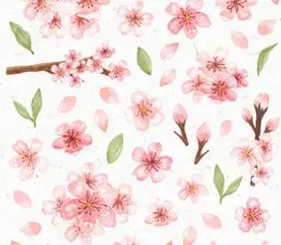 

Flower Cherry Blossom Water Lily Sticker Stickers Diary Sticker Scrapbook Decoration PVC Stationery Stickers