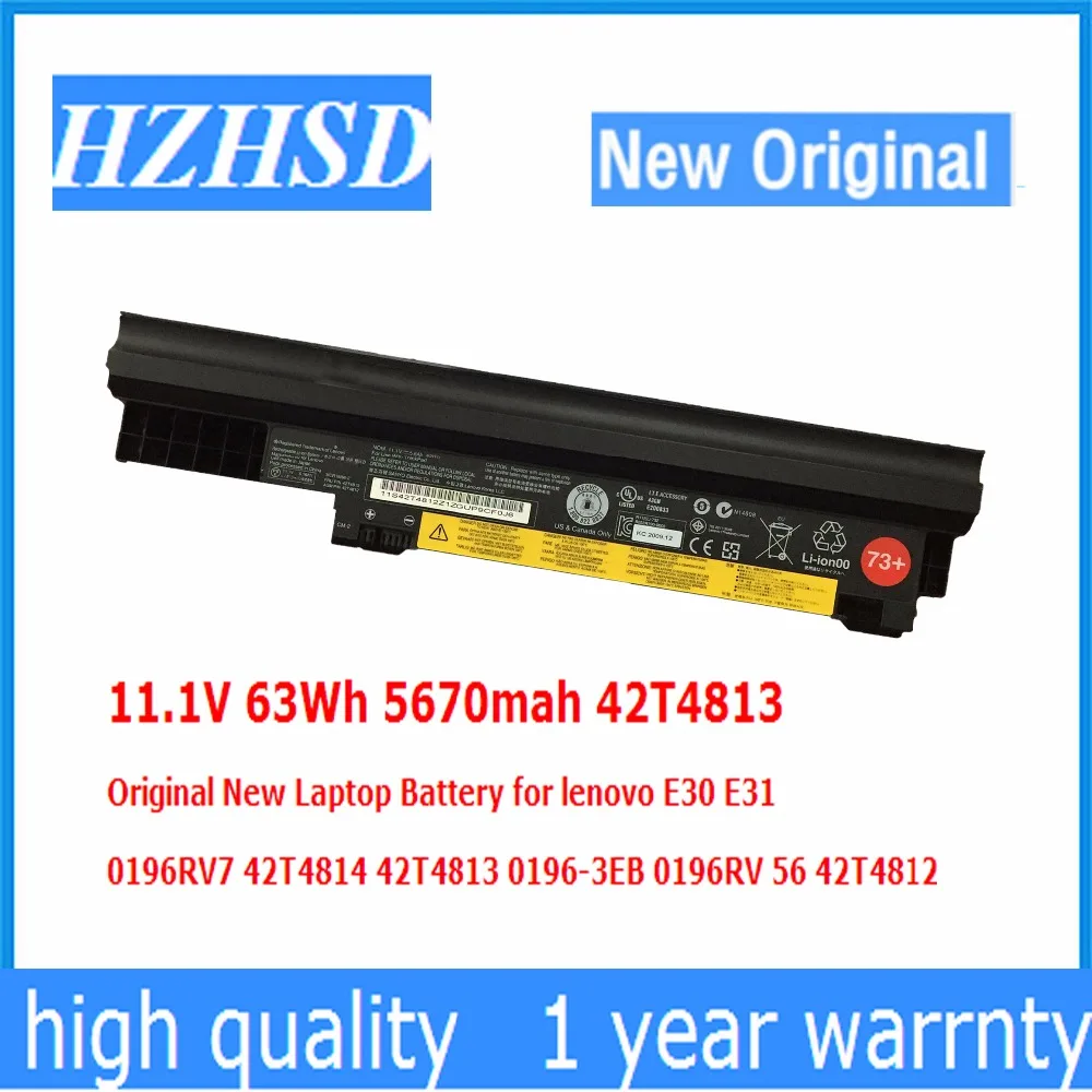 

11.1V 63Wh 5670mah 42T4813 Original New Laptop Battery for lenovo E30 E31 0196RV7 42T4814 42T4813 0196-3EB 0196RV 56 42T4812