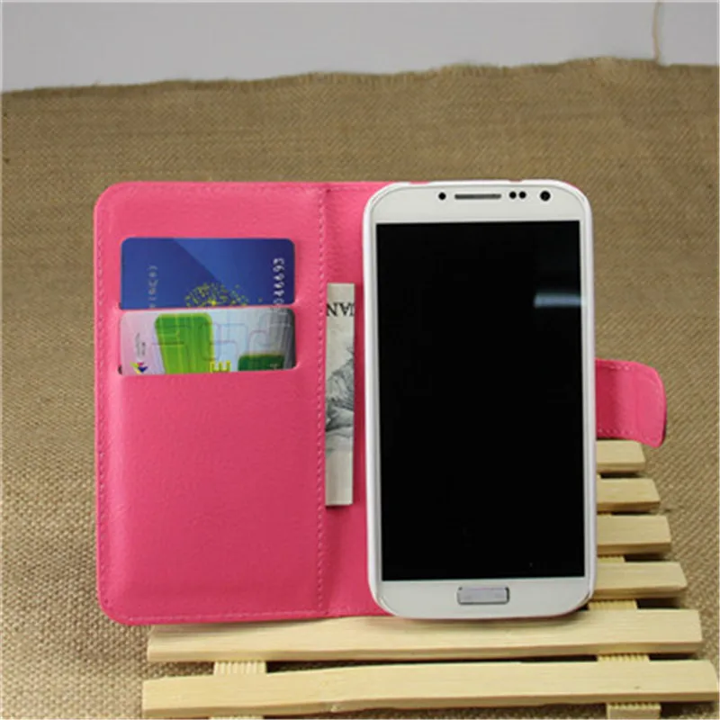 Новый чехол-книжка из искусственной кожи личи для Samsung Galaxy S4 I9500 I9502 I9505 I9506 I9515 с