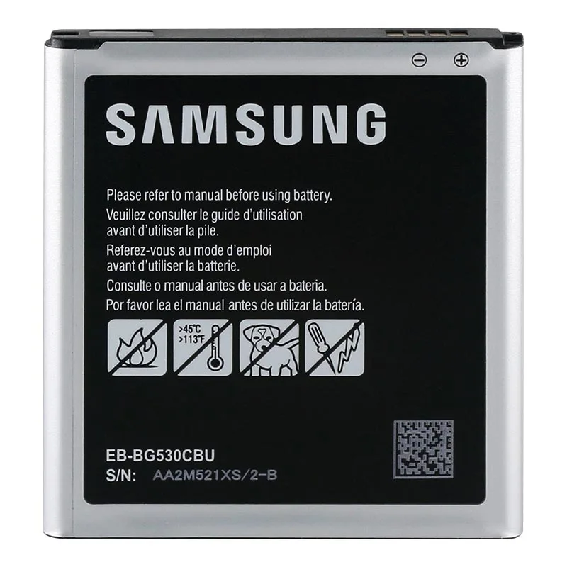 Оригинальный samsung Батарея для Grand Prime G530 G530H G530F G530FZ G530Y J320 G550 J3 (2018) J2 премьер-2600 мА/ч