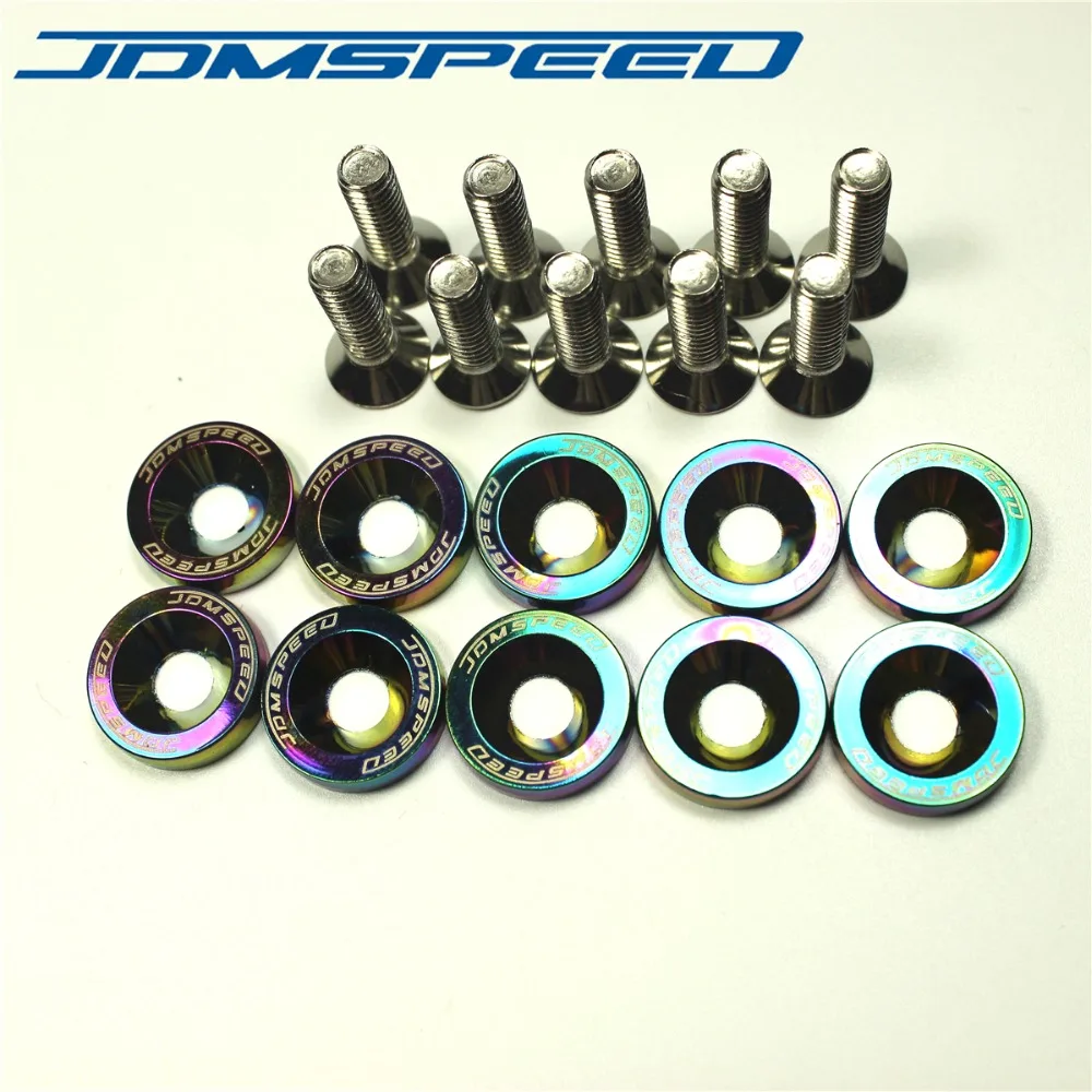 JDMSPEED алюминиевая заготовка для крыльев шайба моторный отсек комплект