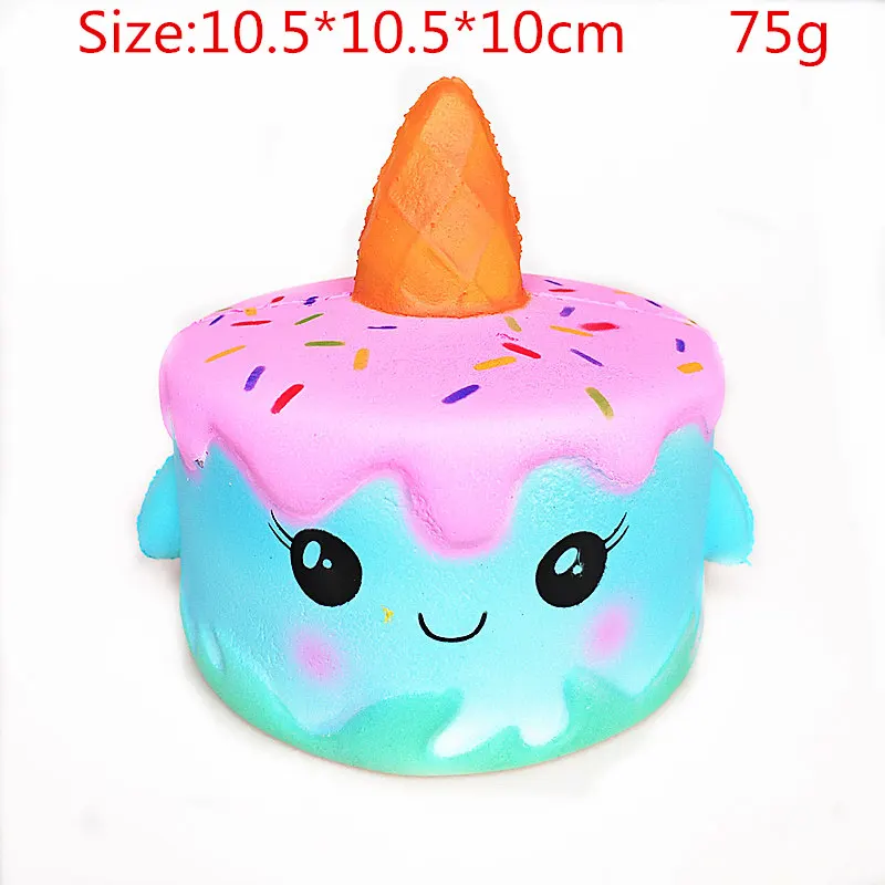 10.5cm cake Галактика милые кавайные зубы мультфильм олень мягкие игрушки медленно поднимающийся крем Ароматические сжимаемые игрушки новинка антистресс спелгоды подарок - Цвет: 10.5cm cake
