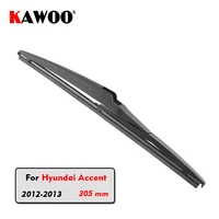 kawoo car rear wiper blade blades back window wipers for hyundai accent hatchback 2012 2013 305mm auto windscreen blade