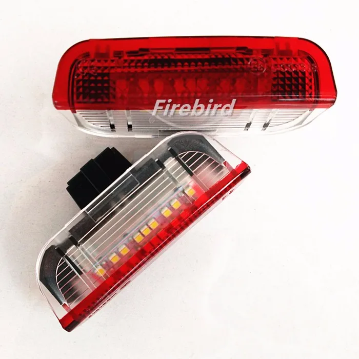 Двухцветная белая и красная светодиодная лампа для передней двери 2 шт. CANBUS без