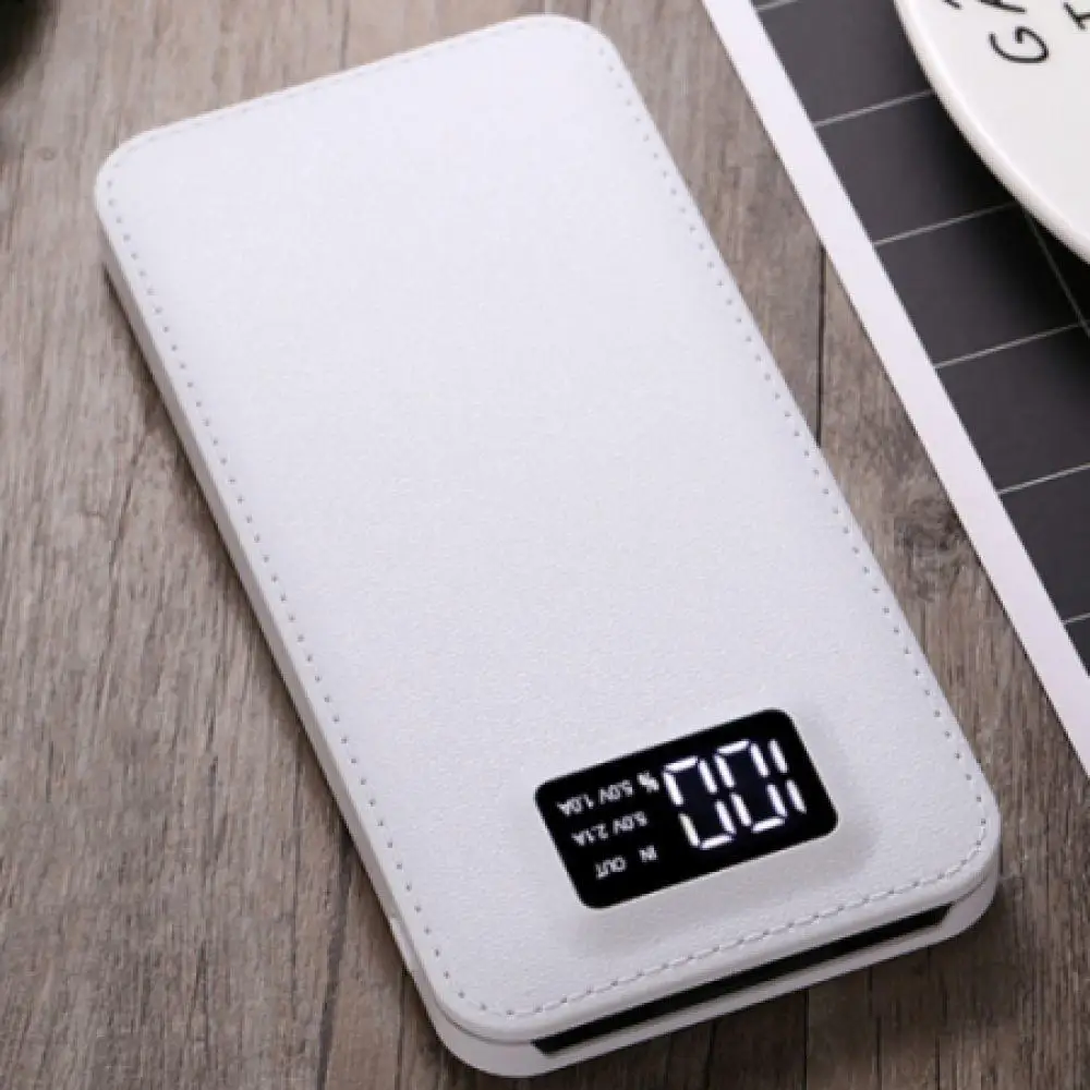 Тонкий 20000 mAh внешний аккумулятор портативный ультра-тонкий полимерный банк