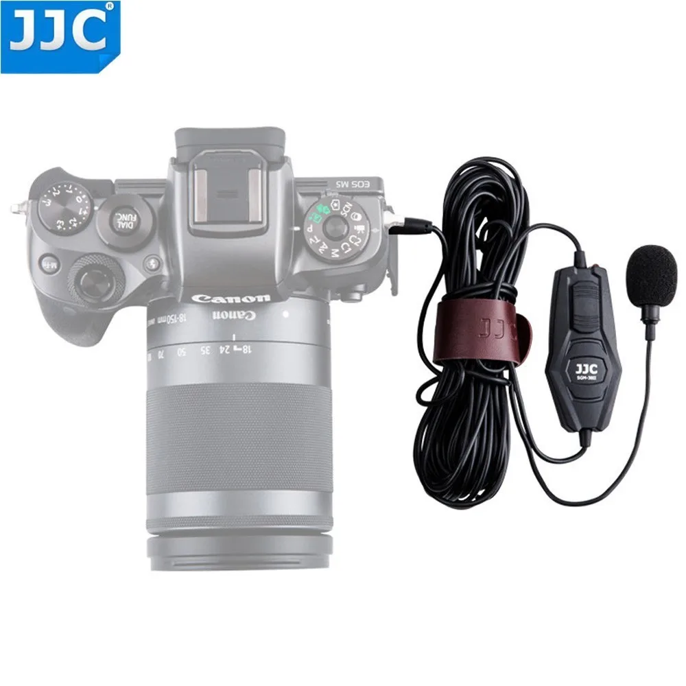 JJC 3 5 мм микрофон для камеры 1/4 ''для Nikon/Fuji/Sony/Canon/Panasonic DSLR Studio всенаправленный