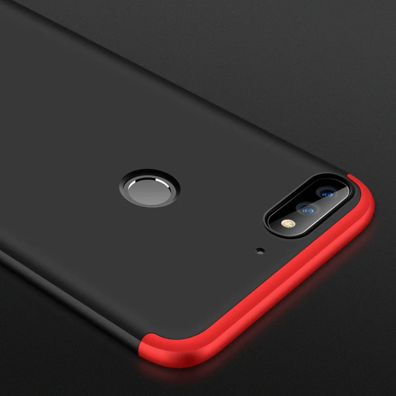 360 полная защита чехол для Huawei Y7 Prime 2018 3 в 1 Гибридный ПК задний противоударный Nova 2
