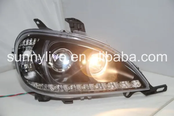 1998-2005 год для Mercedes-Benz W163 ML320 ML350 ML430 ML450 светодиодный черный цвет фары