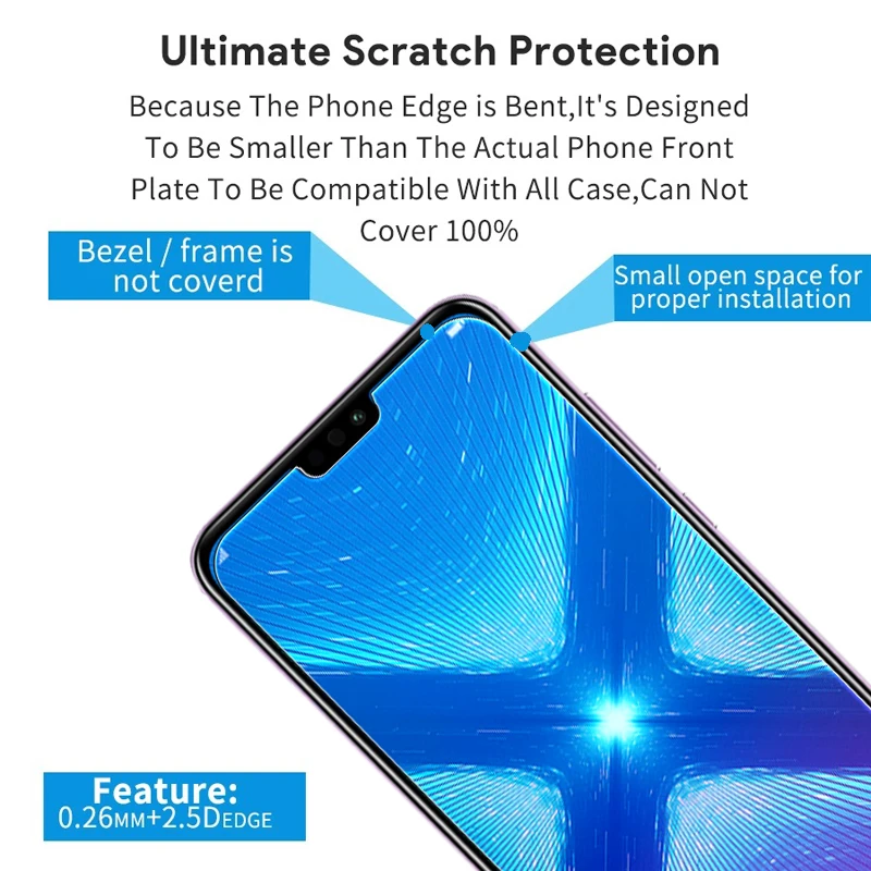 Защитное стекло для huawei Honor 8X 8C 8 Lite Max Tremp Защитная пленка для экрана huawei i Huawai X X8 C8 C закаленное стекло 9H