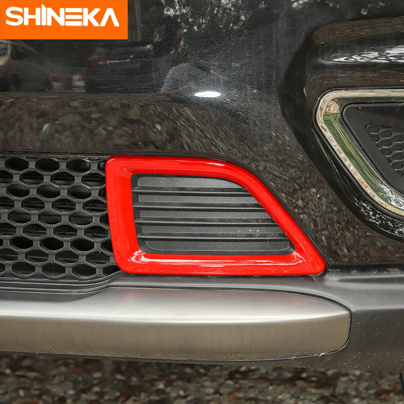 Хромированный Стайлинг SHINEKA для Jeep Cherokee ABS автомобильный передний бампер