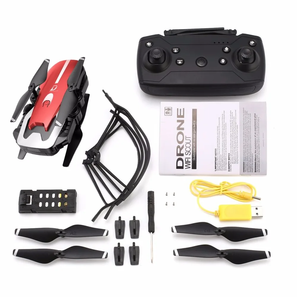 X12 4CH RC Foldable Drone Quadcopter Altitude Hold Wifi Camera Live Video One Key Return Headless Mode 3D Flip FPV | Электроника