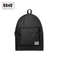 black backpack casual travel shopping 15 l capacity resistant high quality school bags simple solid pattern fashion s15022 1