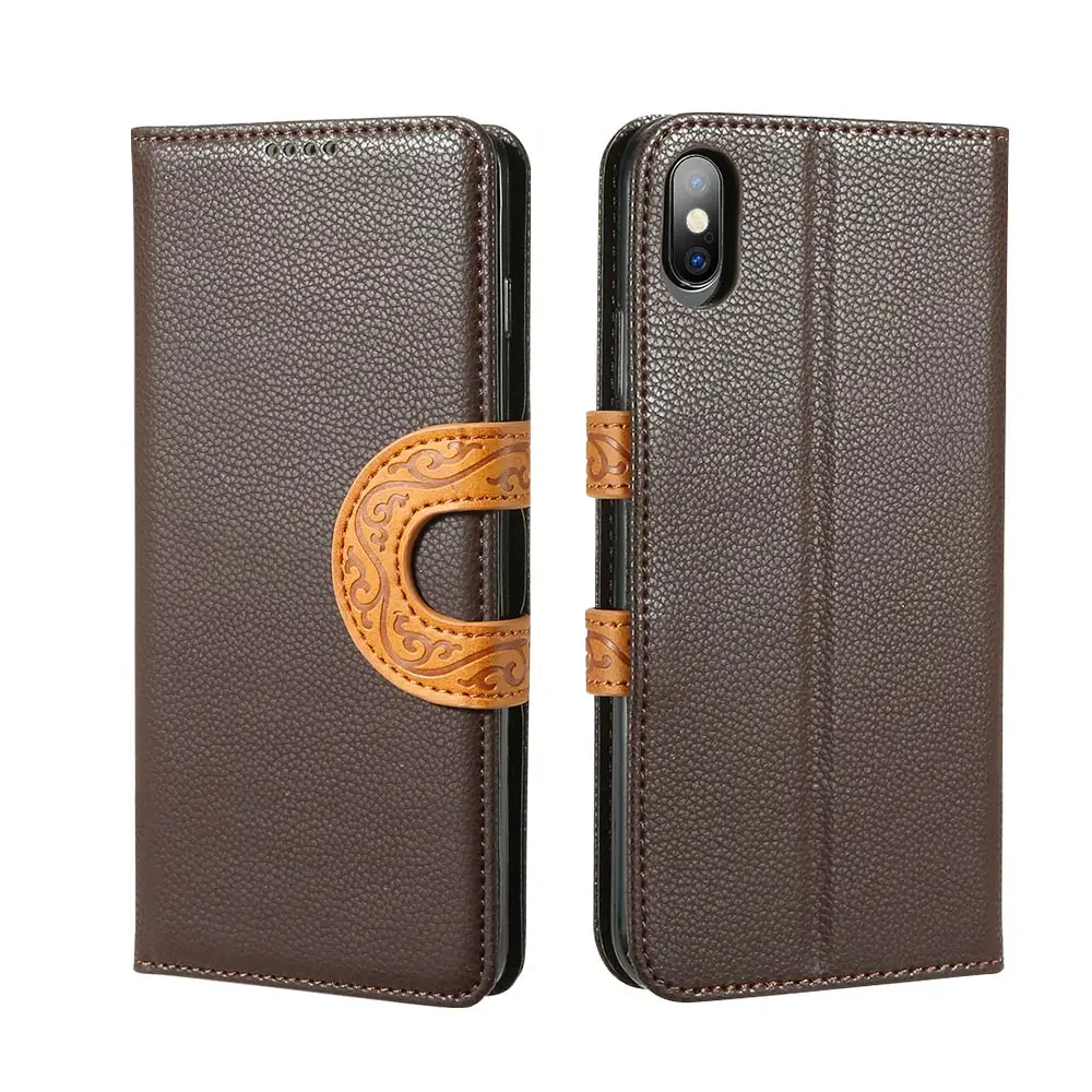 KISSCASE Роскошный кожаный чехол для xiaomi redmi note 7 Чехол для xiaomi mi 9 SE mi 8 Lite mate 9 Pro 6 Pro 4X 5A Note 5 4 Capinhas - Цвет: Коричневый