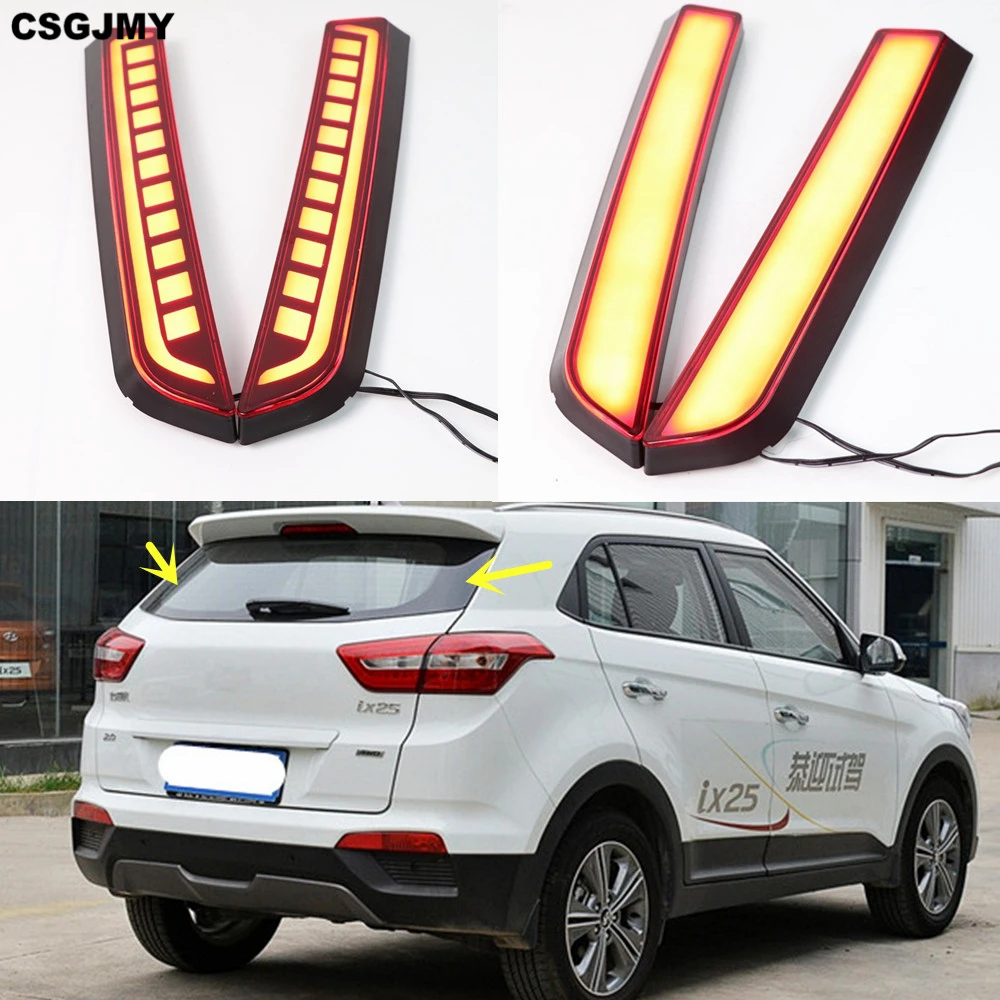 CSGJMY 1 комплект для Hyundai IX25 Creta 2014 2015 2016 2017 2018 2019 Светодиодная лампа заднего