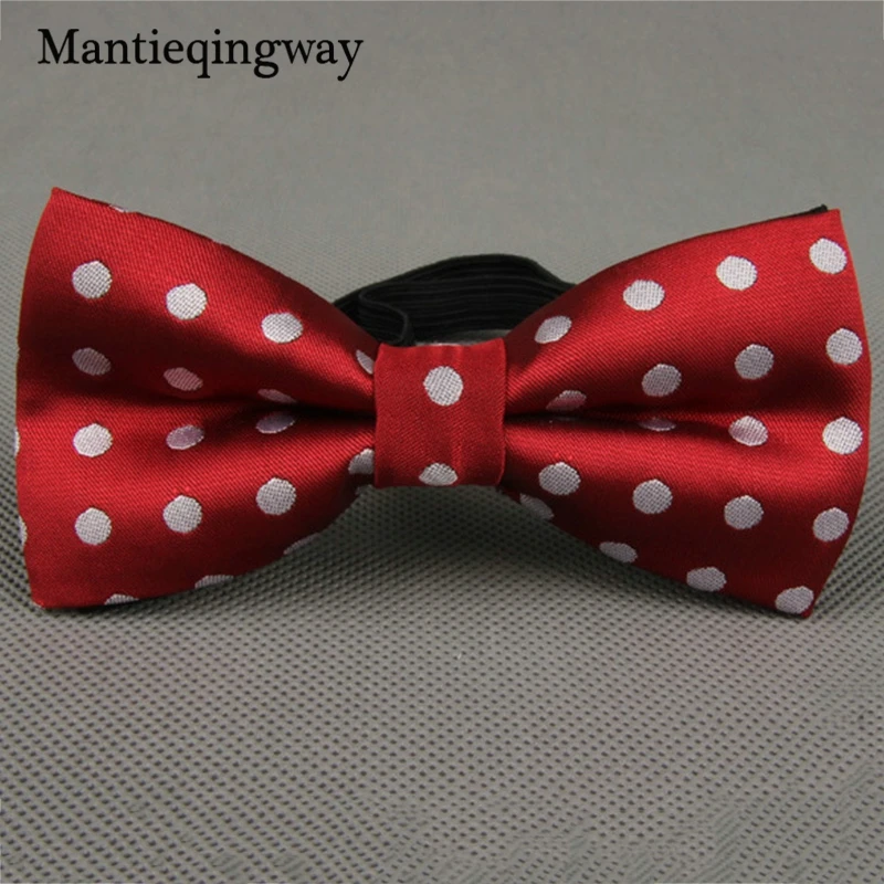 Mantieqingway/детские галстуки-бабочки в горошек и полоску вечерние галстуки из