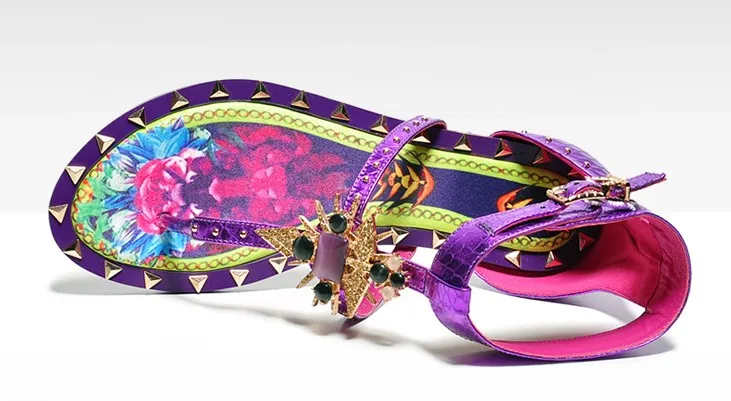 2017 г. Новые Летние босоножки шик Рим толпу обувь женские в этническом стиле