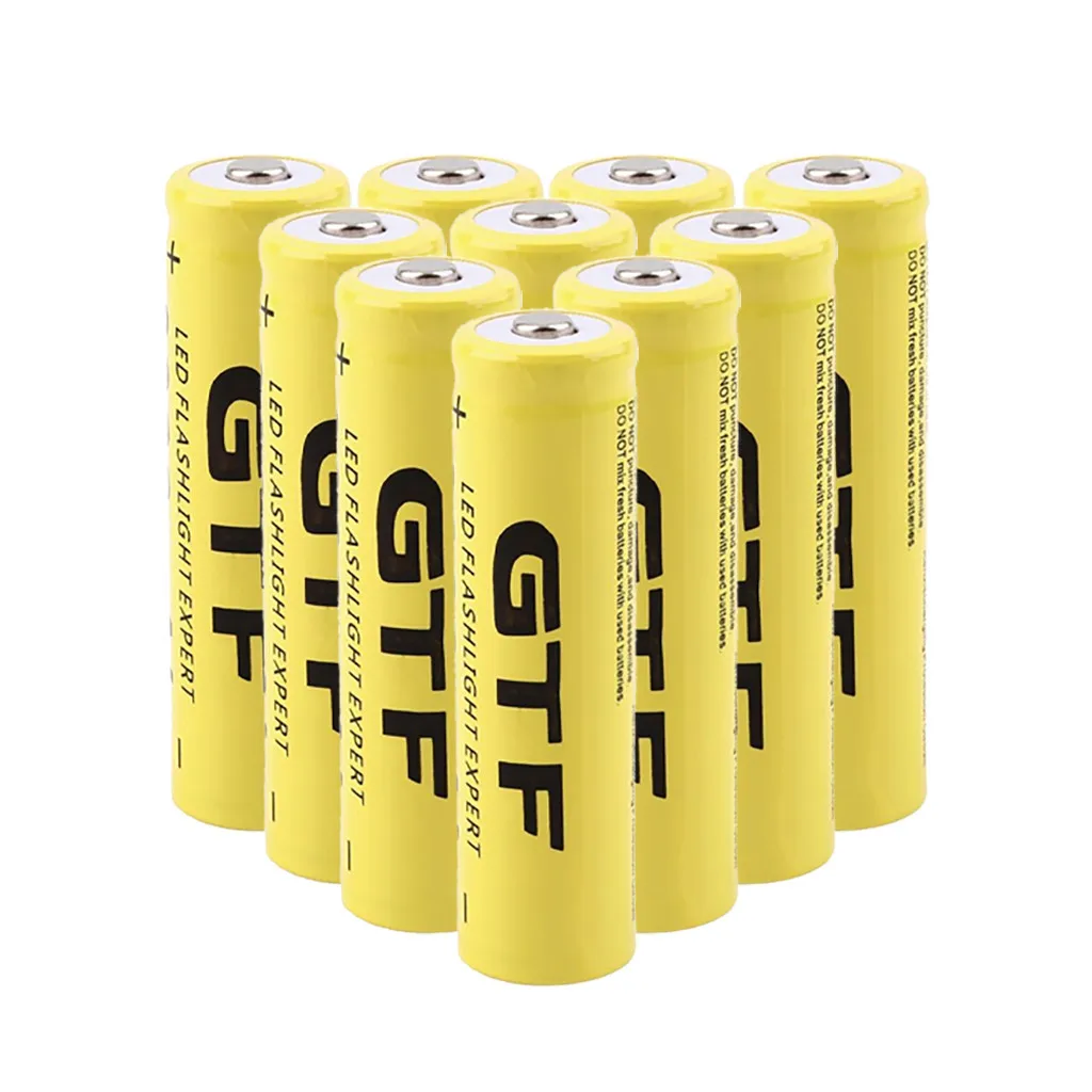 10 шт GTF 18650 9900mAh перезаряжаемая литиевая батарея для фонарика, игрушечный фонарь, 18650 аккумулятор, перезаряжаемая батарея