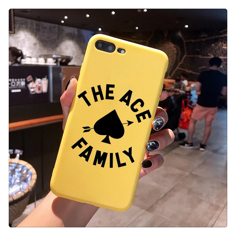 Ace Family Candy Color TPU Case phone For iphoneX 7 8 XS XR XSMAX Pink Red Black Yellow purple White Cover |
