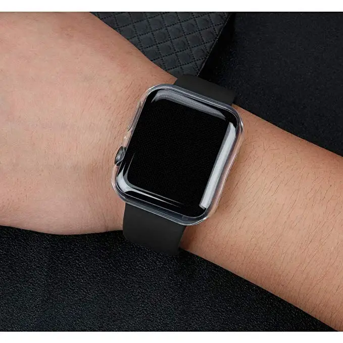 Чехол из ТПУ с полным покрытием для Iwatch 4, 44, 40 мм, мягкий чехол из ТПУ для смарт-часов на весь экран, защитный чехол для Apple Watch 1, 2, 3, 38 мм, 42 мм