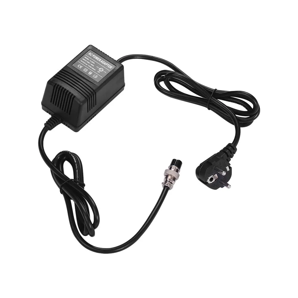 EU plug 17V 600mA смешивания консольный микшер Питание адаптер переменного тока 3-контактный разъем 110V Вход штепсельная вилка американского стандарта для Yamaha MG16/MG166CX/MG166C/F4/F7 - Цвет: EU plug