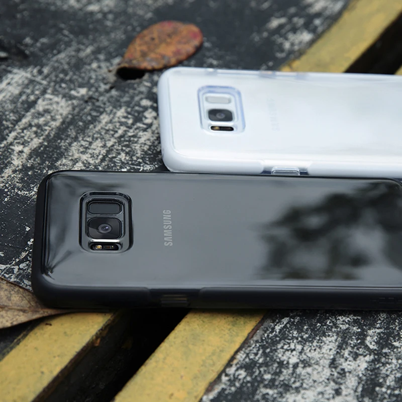 Rock Guard Series Phone Case For Samsung Galaxy S8 plus Anti-Knock Back Cover Protector With Edge Dual Layer TPU TPE |