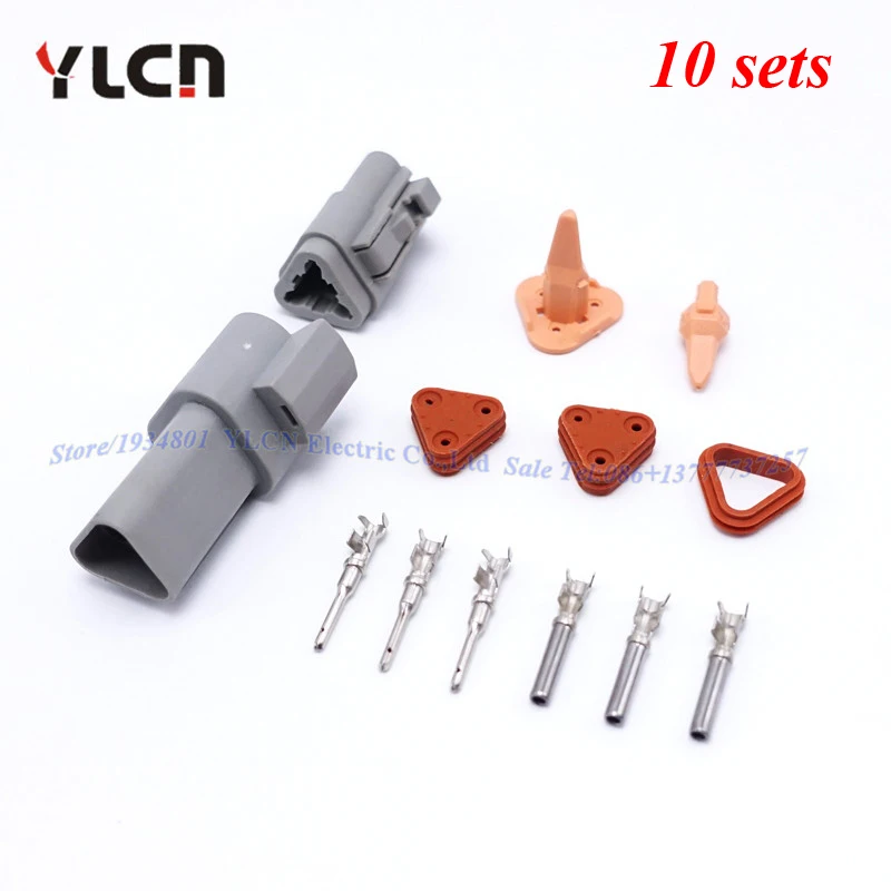 Бесплатная доставка новый бренд 10 комплектов 3 контактный/Way герметичный