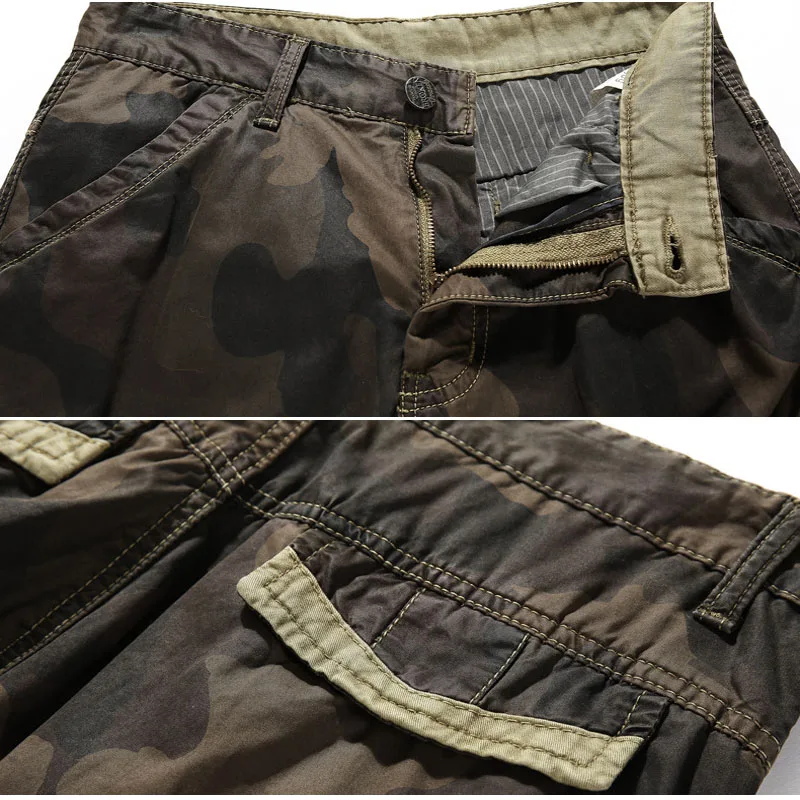Шорты карго мужские камуфляжные размеры 30 40 AXP53|bermuda masculina|camouflage cargo shortscargo shorts |