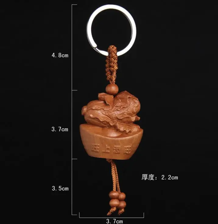 Китайский персиковое дерево резное слово сейф и удачи китайская капуста Yuanbao