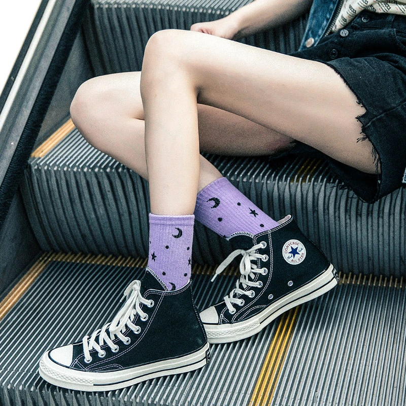 Для мужчин модные веселое Harajuku хлопковые носки улица хип-поп носки без пятки Прохладный Мужская Скейтборд экипажей черный, белый цвет Happy socks 35-43