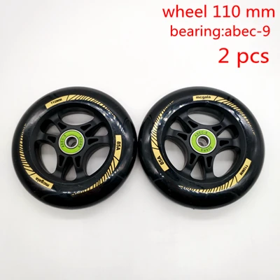 2 pcs usd 12.9 Диаметр колеса скутера 100 мм 110 мм толщина 24 мм ABEC-9 - Цвет: 2 pcs usd 12.9