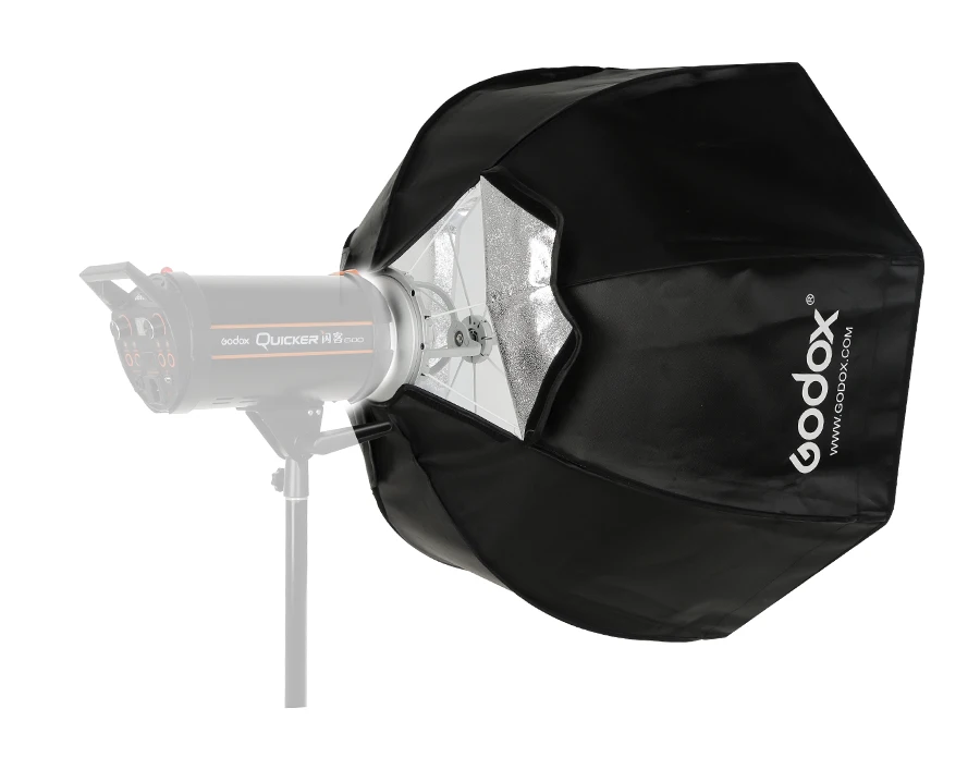 Godox 120 см Зонт удобный портативный восьмиугольный Зонт софтбокс для студийной вспышки с креплением Bowen