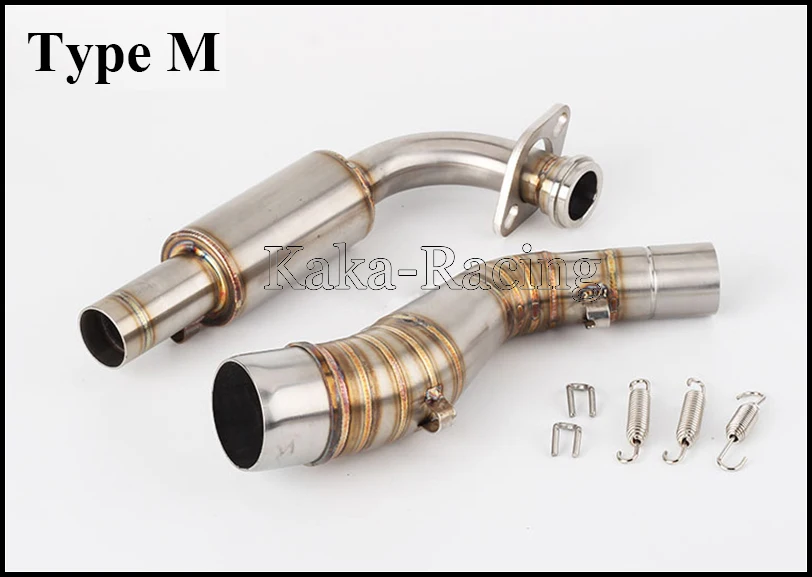 Type M Лазерный NMAX Akrapovic мотоцикл глушитель полная система скольжения Модифицированная Соединительная труба для Yamaha NMAX 125 NMAX 155 до - Цвет: Type M