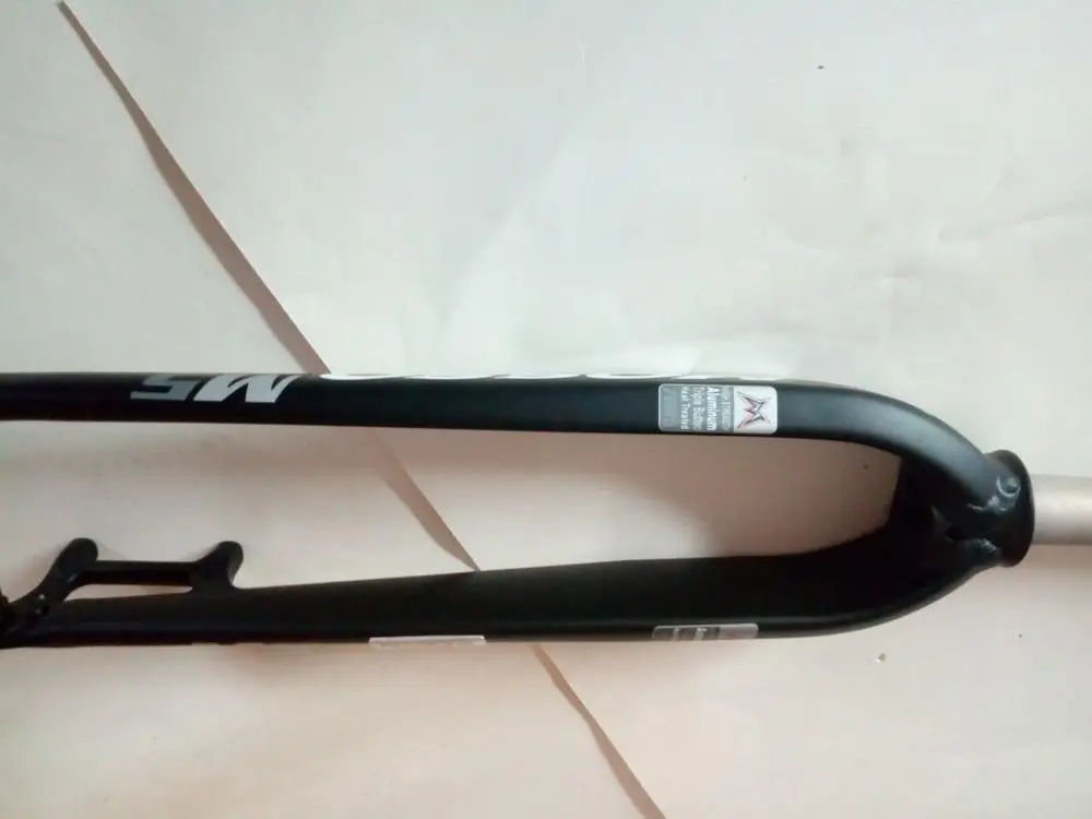 Mosso M6 M5E M5EV M3 дорожный MTB Горный для дисковых и V тормозных вилок 2" 27,5" 2" велосипед Передняя жесткая вилка Обновление от FK26-MD2 MD5 - Цвет: M5 matte black whte