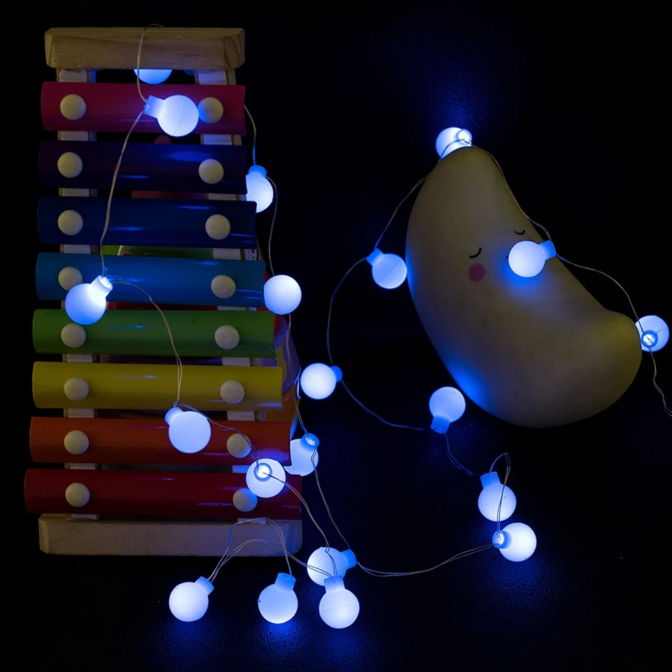 Led Globe string light battery USB fairy tale ball 50Led waterproof bedroom outdoor garden holiday wedding party Christmas