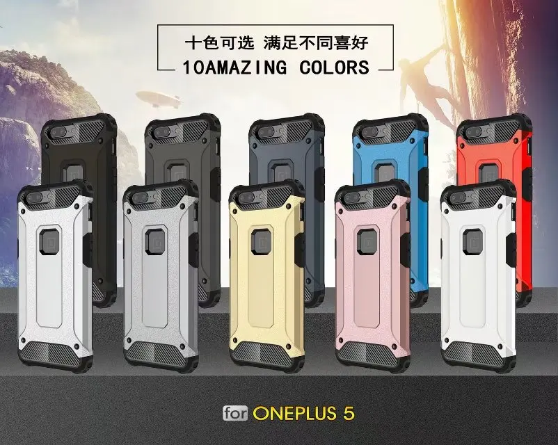 For OnePlus 5 Luxury Hard Armor Rugged PC+TPU Hybrid Protective back cover cases one plus oneplus5 phone shell housing |