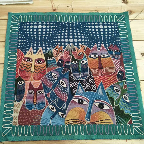 2pcs 48x48cm Chainho, пряжа окрашенная жаккардовая полиэфирная хлопковая ткань для шитья, подушки, подушки, сумки материал, Лоскутная Ткань украшения - Цвет: 2pcs 48x48cm