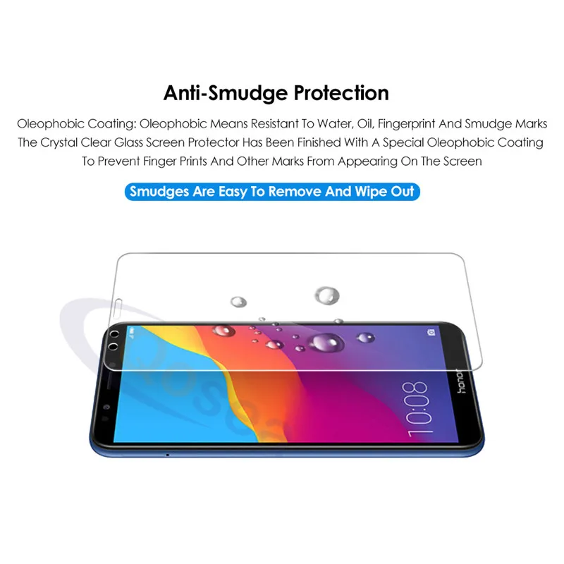 Qosea для huawei Honor 7C Защитная пленка экрана 9 H Взрывозащищенная прозрачная