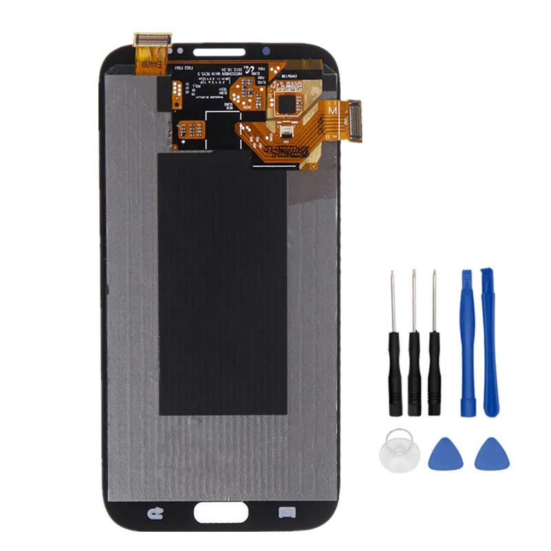 Super AMOLED для Samsung GALAXY Note 2 N7100 N7105 ЖК дисплей с рамкой + сенсорный экран дигитайзер в