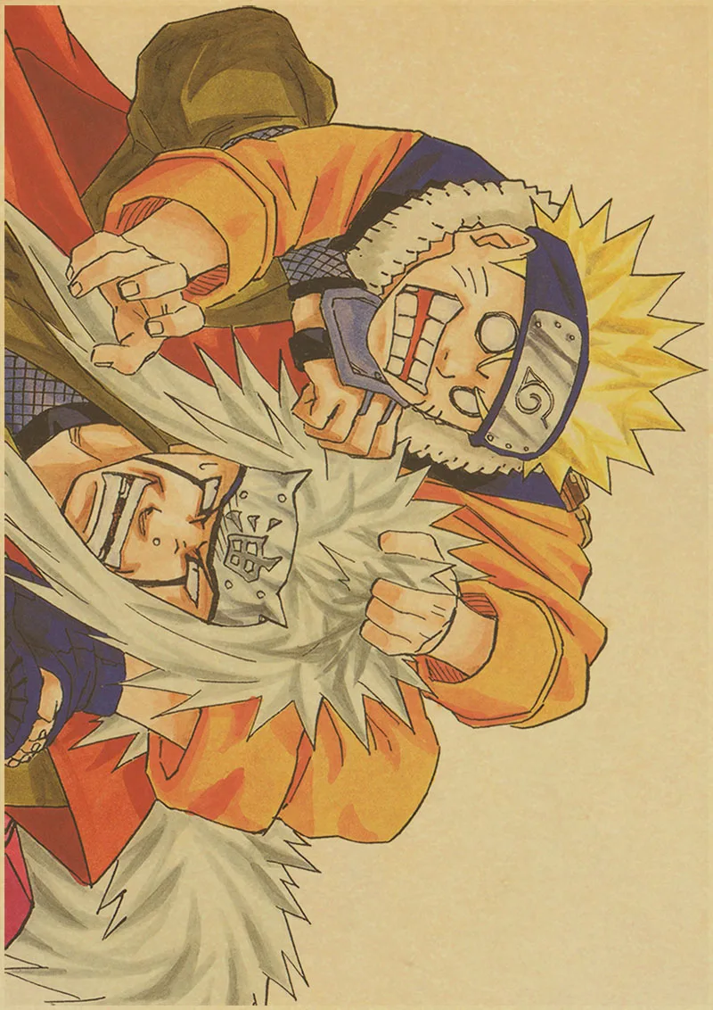 K020 Винтаж Ретро аниме постер аниме постеры Uzumaki постер Naruto Luffy Wanted цельный Бар Кафе домашний декор наклейка на стену - Цвет: K020